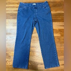 COLDWATER CREEK pull on straight leg jeans
